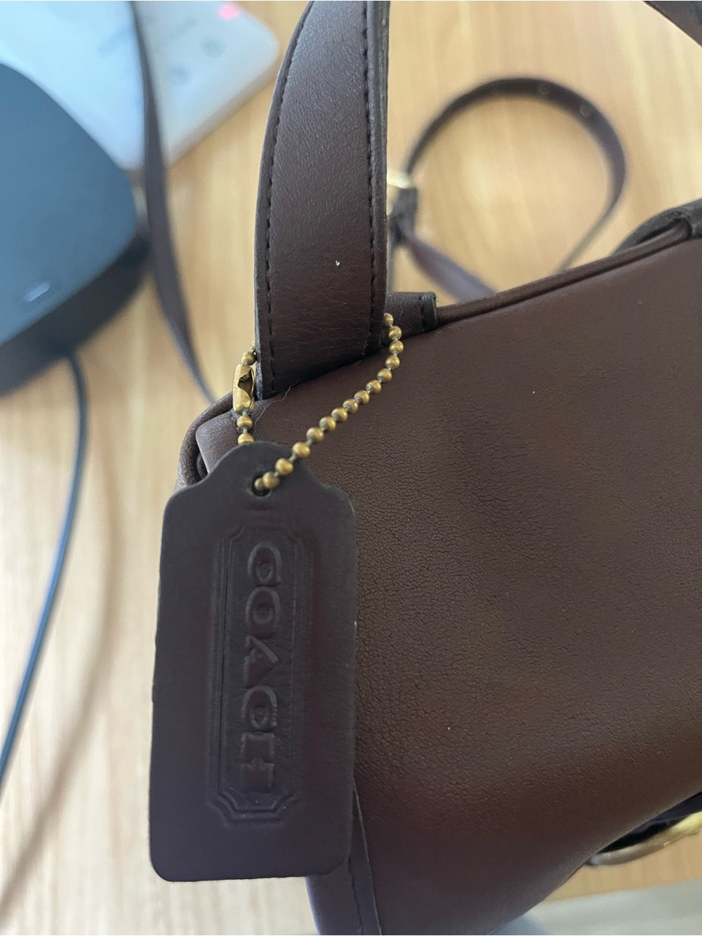 Coach Brown Leather Buckle Backpack vintage - Picture 7 of 11